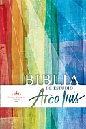 Imagen Biblia de Estudio Arco Iris - Piel Fabricada Color Rojizo